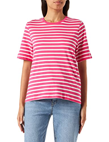 ONLY Women's ONLMAY S/S O-Neck REG TOP Box JRS T-Shirt, Shocking Pink, XS, Shocking Pink, XS