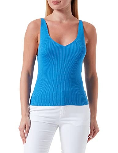 Q/S by s.Oliver Damski top z dzianiny, niebieski, XL