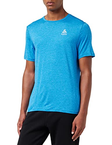 Odlo Męski T-shirt Run Easy 365 z okrągłym dekoltem, kolor indygo, M