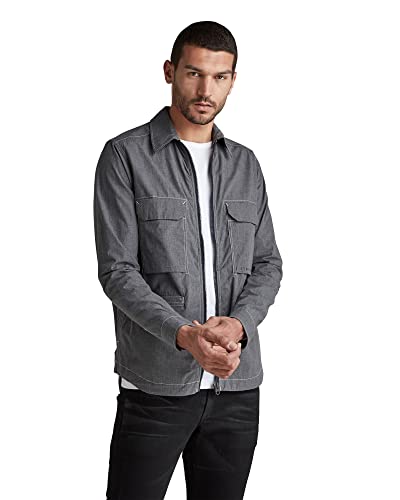 G-STAR RAW Męska kurtka Zip Regular Slim, Wielokolorowy (Lt Shadow Htr C903-b500), XL