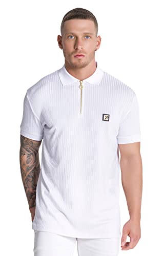 Gianni Kavanagh Męska koszulka polo White Gk Iron, biała, XL