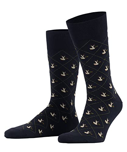 Burlington Duck skarpety męskie z miękkiej czesanej bawełny, niebieski (Marine 6120), 46 EU
