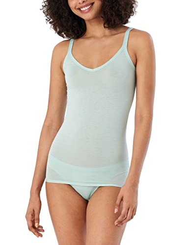 Schiesser top spaghetti Podkoszulek Kobiety, miętowy, XL