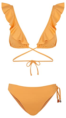 Women'secret Damski Stanik, Pomarańczowy, 100B