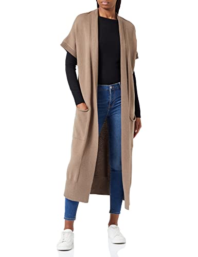 True Religion Damska kurtka z dzianiny z długim kołnierzem, Slate, XL