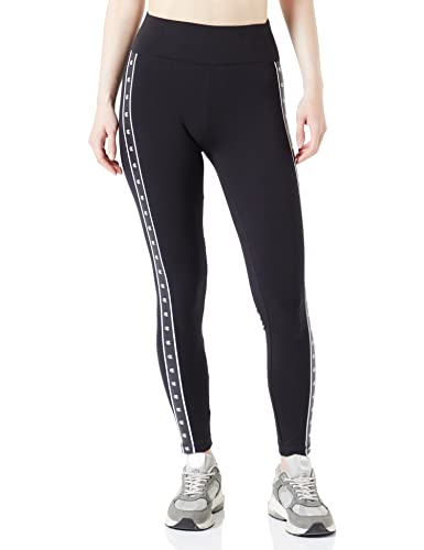 Champion Damskie legginsy Legacy Tape 2.0 z wysokim stanem, czarne, M
