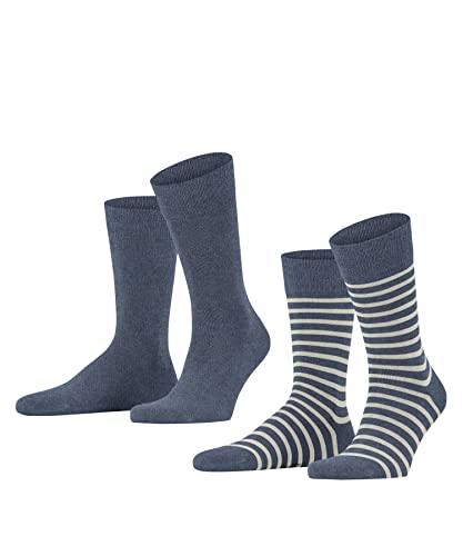ESPRIT Skarpetki (Paczka 2) Męskie, Niebieski (Light Denim 6660), 39-42 EU