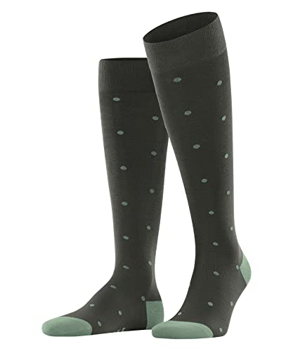 FALKE Mężczyźni Podkolanówki Dot M KH Bawełna długie z wzorem 1 Para, Zielony (Khaki 7826), 39-42