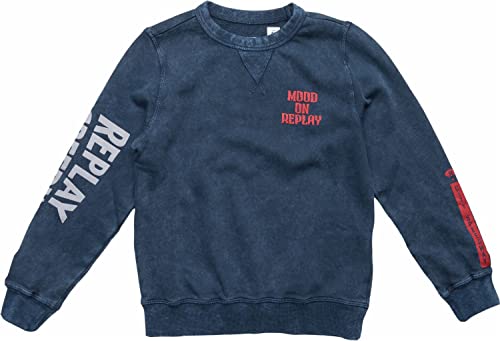 Replay Bluza chłopięca, 714 Ink Blue, 14 lat
