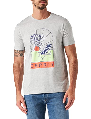 ESPRIT T-shirt męski, 044/jasnoszary 5, M