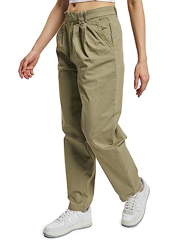 ONLY Damskie spodnie Onlevelyn Hw Loose Pleat Chino PNT Noos, aloes, (XL) W / 32L