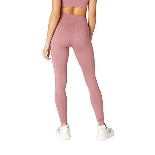 FM London Legginsy sportowe z kieszeniami | Damskie legginsy z wysoką talią o pełnej długości i wzornictwie Capri | bezszwowe legginsy do fitnessu i jogi | Oddychające legginsy sportowe o wygodnym