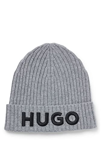 HUGO Czapka męska, Open Grey69, jeden rozmiar