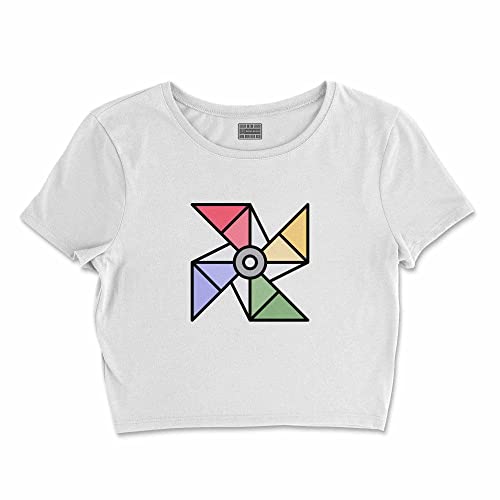 Bona Basics, Damski T-shirt basic, z nadrukiem cyfrowym, 100 bawełny, biały, swobodny, damski top, rozmiar: L, biały, L Krótki