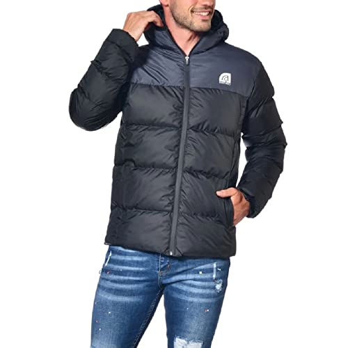 Just Emporio męska kurtka z kapturem dla dorosłych, Anthra/czarna, XL, Anthra/Black, XL