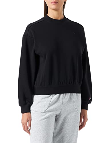 Champion Damska bluza Rochester 1919 Tonal C-Logo Crewneck z okrągłym dekoltem, czarna, L, czarny, L