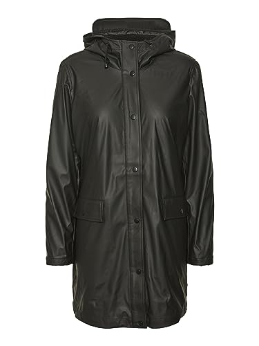 VERO MODA Kurtka damska VMASTA 3/4 TEDDY COATED COATED NOOS, czarny, M