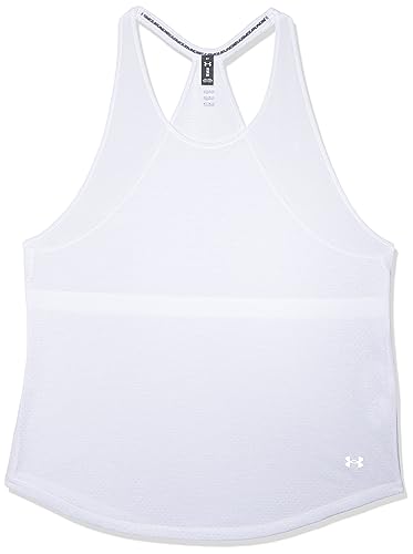 Under Armour Damska kamizelka bez rękawów Ua Streaker, Biały/biały/odblaskowy, L-XL