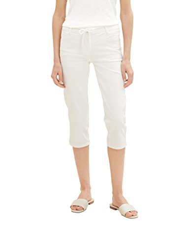 TOM TAILOR Damskie spodnie 1036683, 10315-Whisper White, 34, 10315 - Whisper White, 34