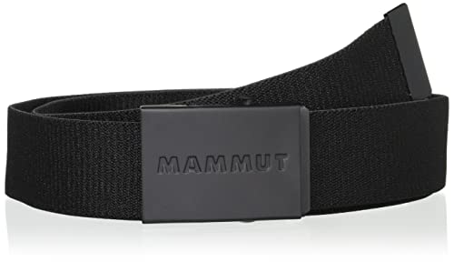 Mammut Pasek z logo, czarny, jeden rozmiar