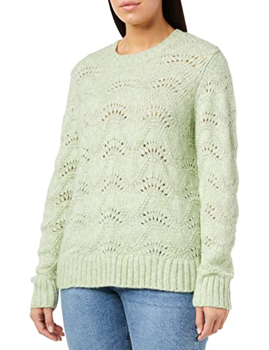 PIECES Damski sweter PCBIBBI LS O-Neck Knit NOOS BC, swamp, S