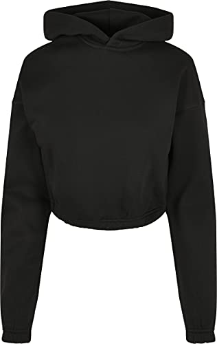 Urban Classics Damska bluza z kapturem z kapturem, czarny, XL