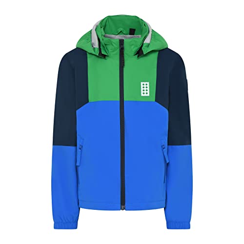 LEGO Unisex Regenjacke 8.000 Wassersäule w pełni klejona Atmungsaktiv Winddicht LWJochy 200 kurtka przeciwdeszczowa, 867 zielona, 80