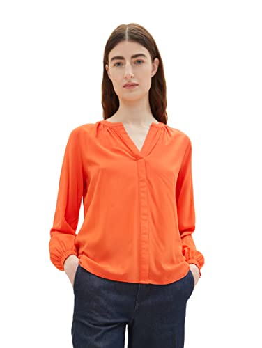 TOM TAILOR Damski Bluzka 1035250, 15612 - Fever Red, 38