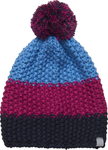 Color Kids Unisex Kids Hat, Colorblock czapka z wąsiem, festiwalowa fuksja, 54