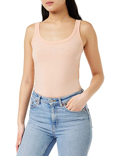 Emporio Armani Damska kamizelka bawełniana Basic Cotton Tank Fashion Vest, morela, XL