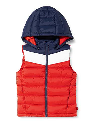 United Colors of Benetton Kurtka puchowa dla chłopców, Czerwony 1w4, 90