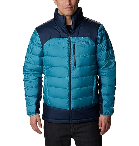 Columbia Męska kurtka jesienna Park Down Puffer Shasta, Collegiate Navy, L, Shasta, Collegiate Navy, L