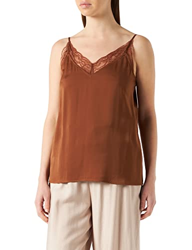 comma Damski top t-shirt, 8771 Sienna Brown, 36