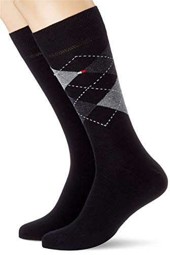 Tommy Hilfiger Skarpety męskie (2 sztuki), Czarny, 43-45 EU