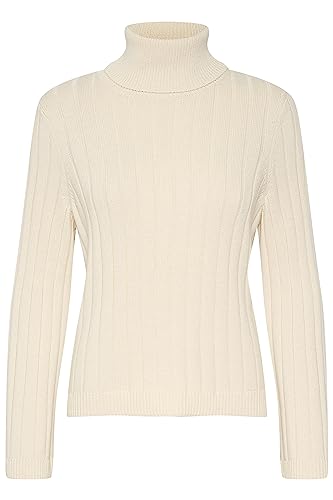 Part Two Damski Sweter Rollneck Regular Fit Długie Rękawy Dziane Top, Whitecap Gray, XL