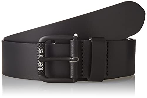 Levi's Textured Roller Belt Pasek Męski, Regular Black, 75