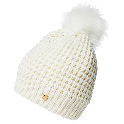 Helly-Hansen Kobiety W Snowfall Beanie Czapka z Pomponem, Beżowy