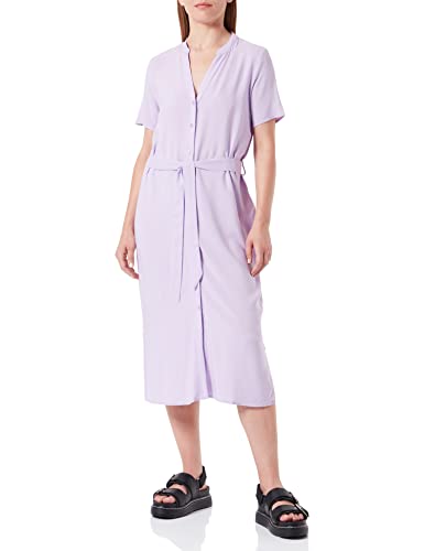 VERO MODA Damska koszulka Vmvica S/S Jurk Ga Noos Dress, Lavendula, L EU, lawendowy., L