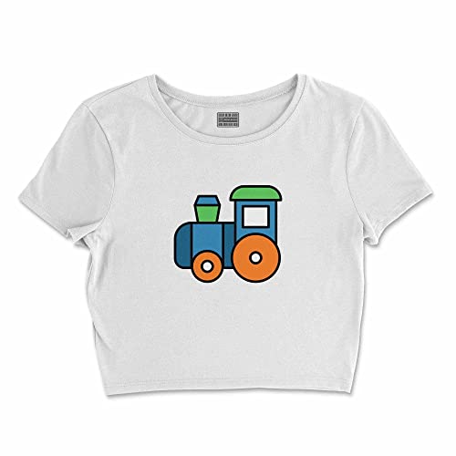 Bona Basics, Damski T-shirt basic, z nadrukiem cyfrowym, 100 bawełny, biały, swobodny, damski top, rozmiar: S, biały, S