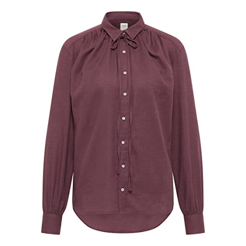 Lee Damska koszulka Lady Tie Neck, Boysenberry, XL