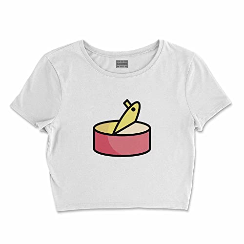 Bona Basics, Damski T-shirt basic, z nadrukiem cyfrowym, 100 bawełny, biały, swobodny, damski top, rozmiar: L, biały, L Krótki