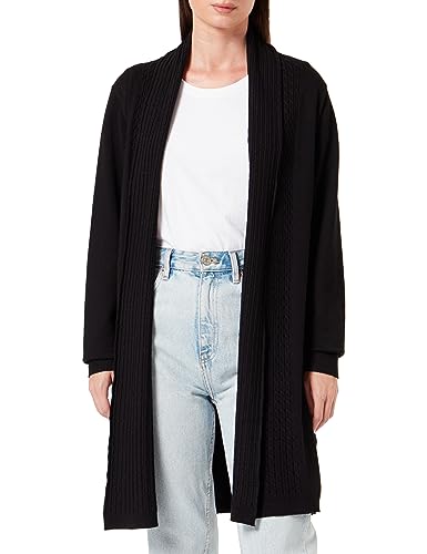 Sidona Damski kardigan otwarty 10430498, czarny, XS/S, czarny, XS-S