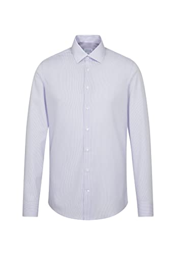 Seidensticker Męska koszula biznesowa Slim Fit – niewymagająca prasowania koszula biznesowa, niebieski (jasnoniebieski 11), 41