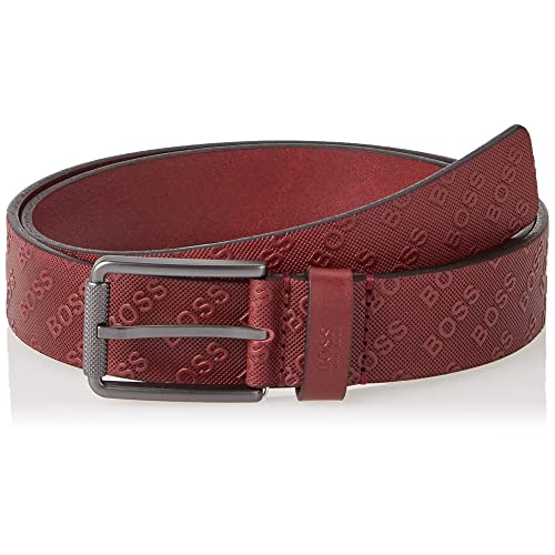 BOSS Pasek męski, Ciemny Red602, 80
