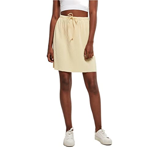Urban Classics Damska spódnica damska plisowana mini spódniczka, basic, dostępna w 2 kolorach, rozmiary XS - 5XL, Softyellow, 4XL