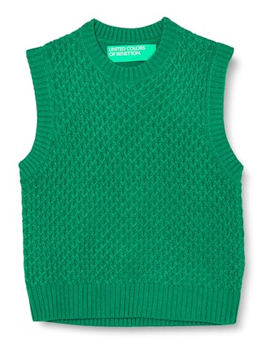 United Colors of Benetton Kamizelka damska sweter, Zielony Las 1u3, S