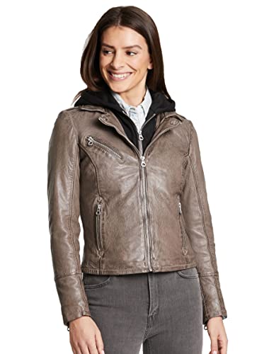 Gipsy Damska kurtka skórzana Gwvreni Lariv, Gris, XL, gris, XL
