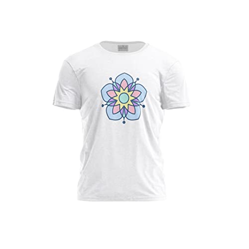 Green Fish, Męski T-shirt z cyfrowym nadrukiem,% 100 bawełna, biały, na co dzień, męskie topy, rozmiar: M, biały, M