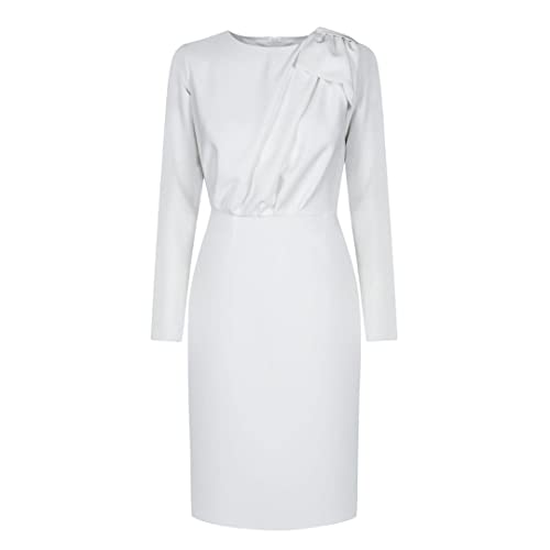 Swing Fashion Damska sukienka Bridget | biała XXL (44) Swing Fashion damska sukienka elegancka sukienka ołówkowa sukienka biznesowa sukienka z etui, odświętna sukienka, biała, XXL EU, biały, XXL