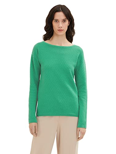 TOM TAILOR Damski sweter 1036687, 31032 - Vivid Leaf Green, 3XL